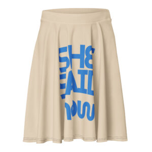 Alternative view of Bold Phrase Skater Skirt