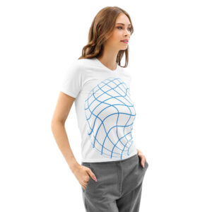 Digital Gridline Cotton Graphic Tee