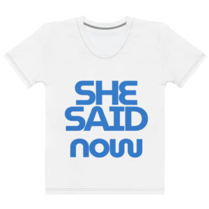 Alternative view of Minimal “She Said Now” Graphic Tee