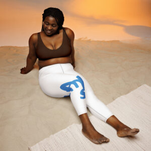 Gratitude Print Capri Leggings