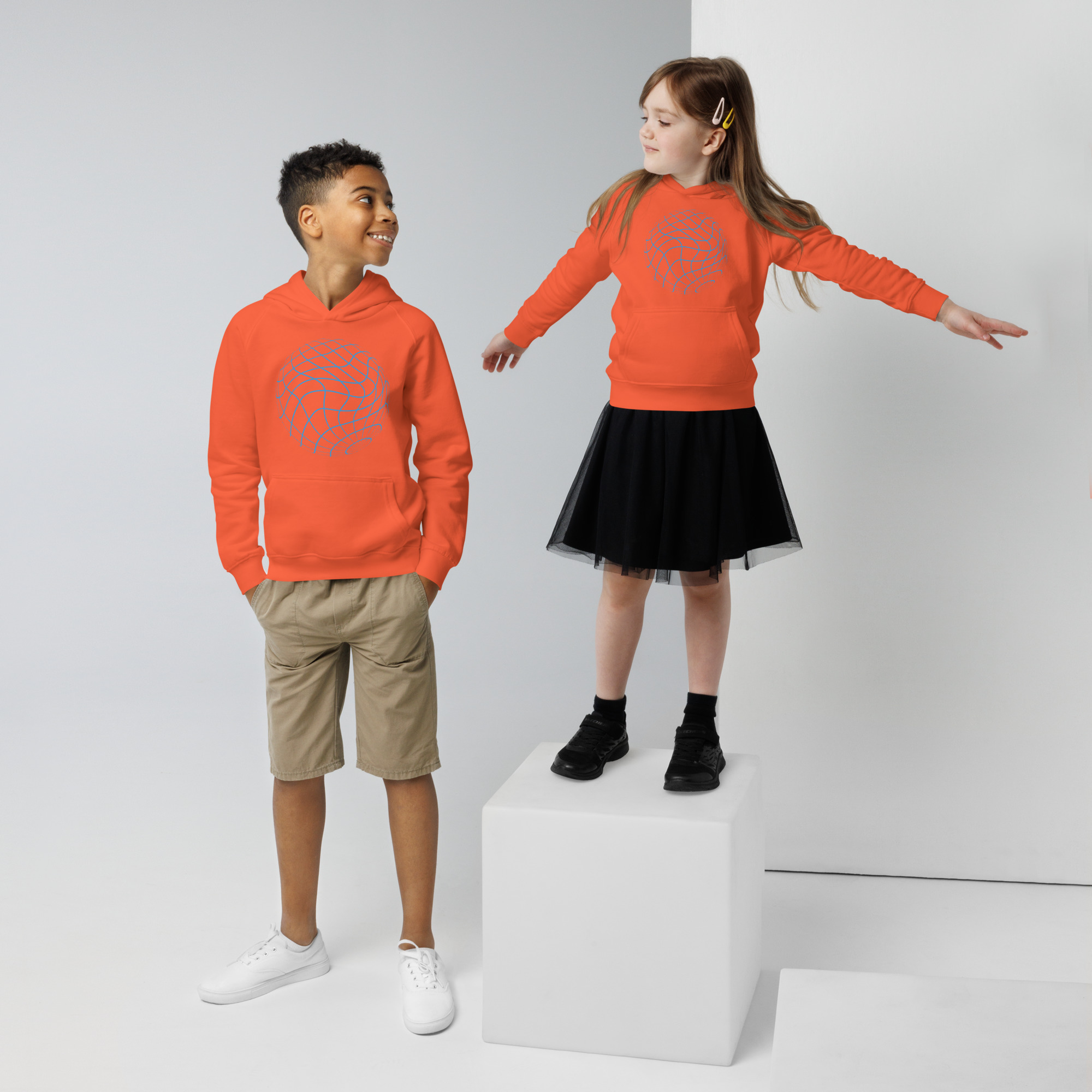 Sustainable Kids' Eco-Friendly Earth-First Pullover Hoodie - Image 6
