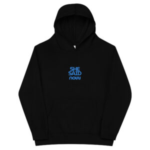 Alternative view of Kids Cozy Attitude Graphic Hoodie