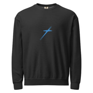 Alternative view of Garment-Dyed Fleece Cross Crewneck