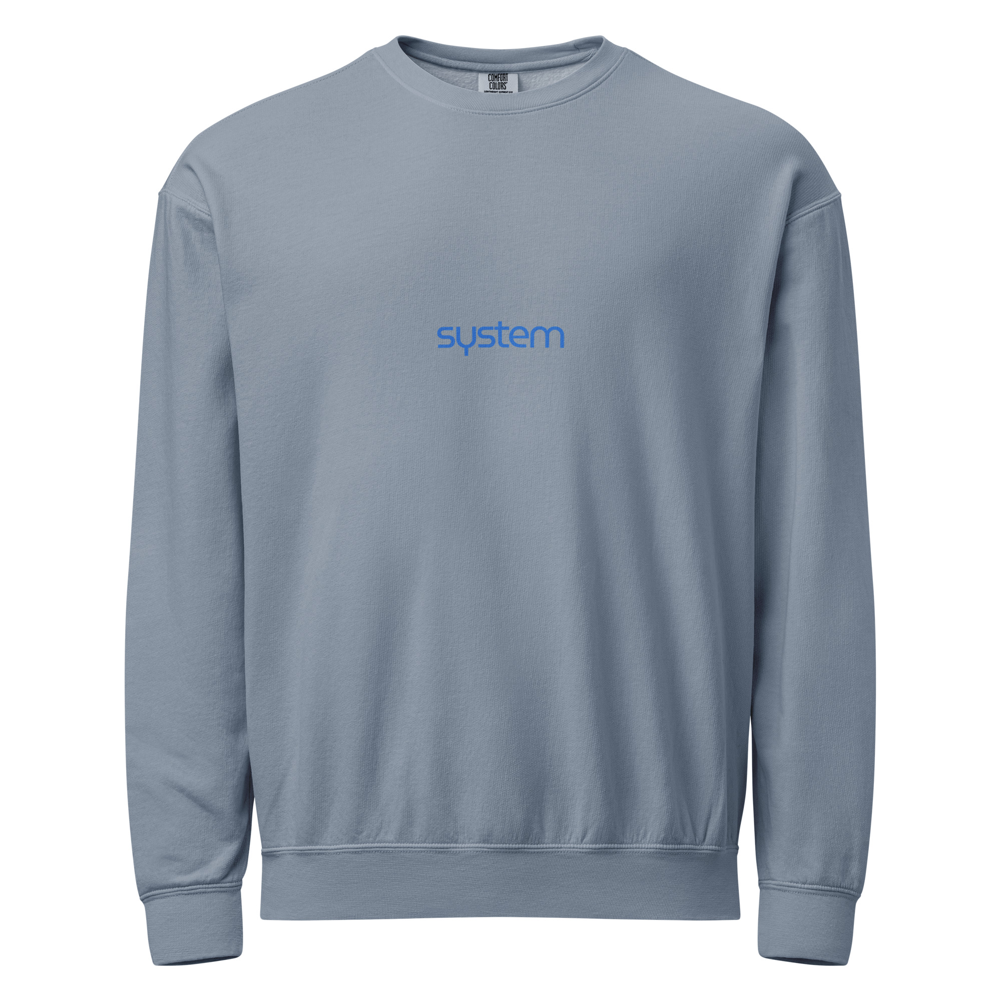 Washed Fleece Crew – SYSTEM Edition