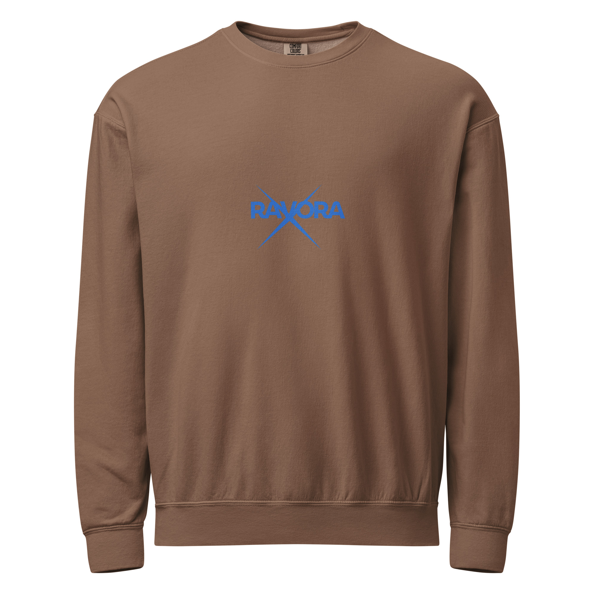 Garment-dyed fleece crewneck sweatshirt - Image 5