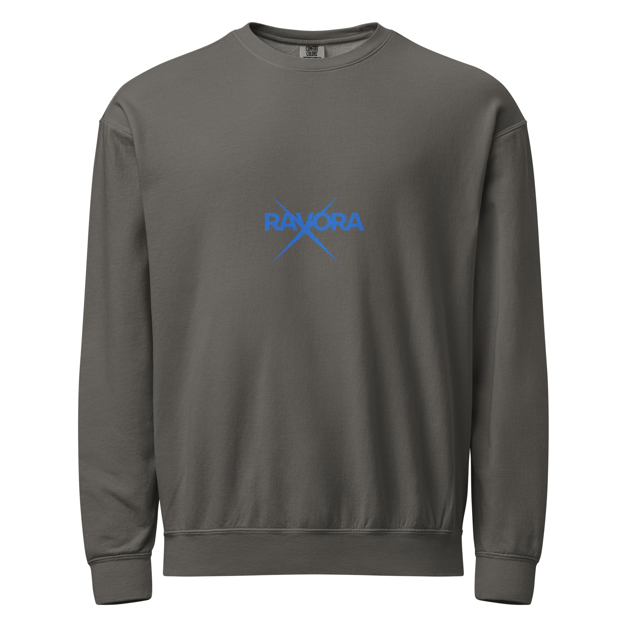 Garment-dyed fleece crewneck sweatshirt - Image 3