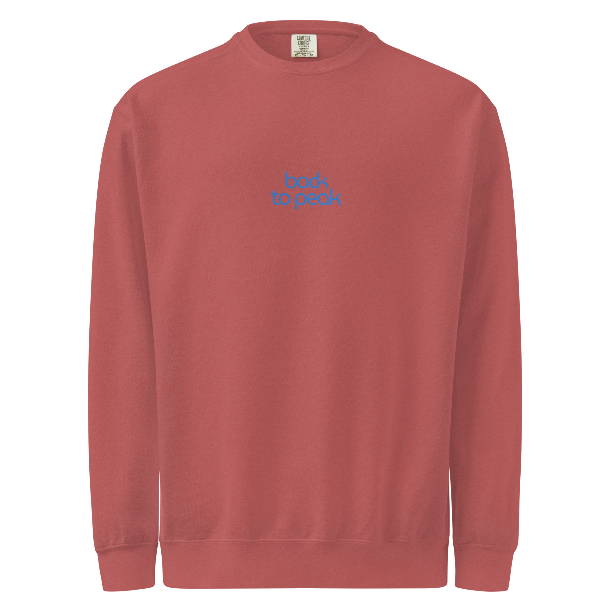 Back to peak garment-dyed sweatshirt - Image 6