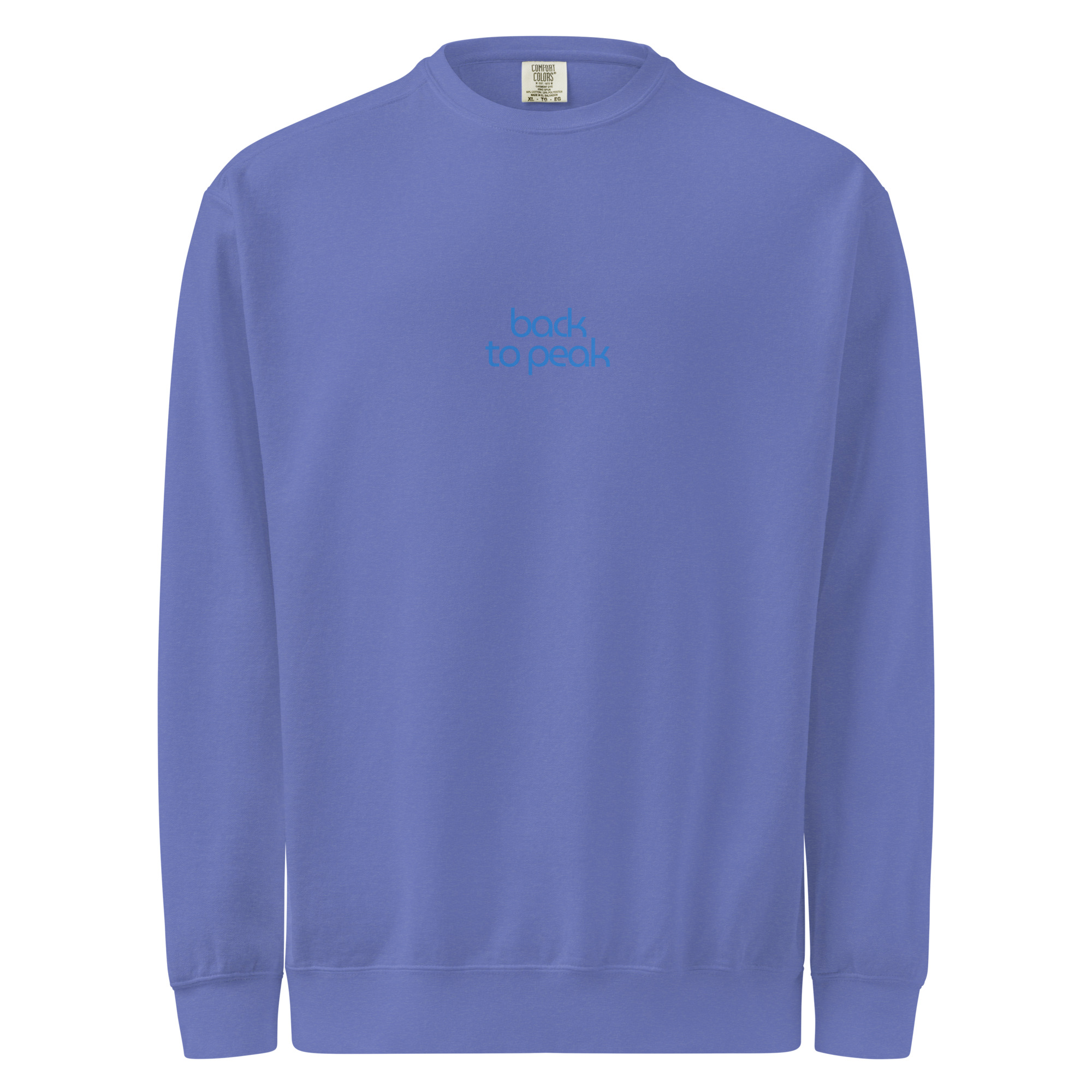 Back to peak garment-dyed sweatshirt - Image 7