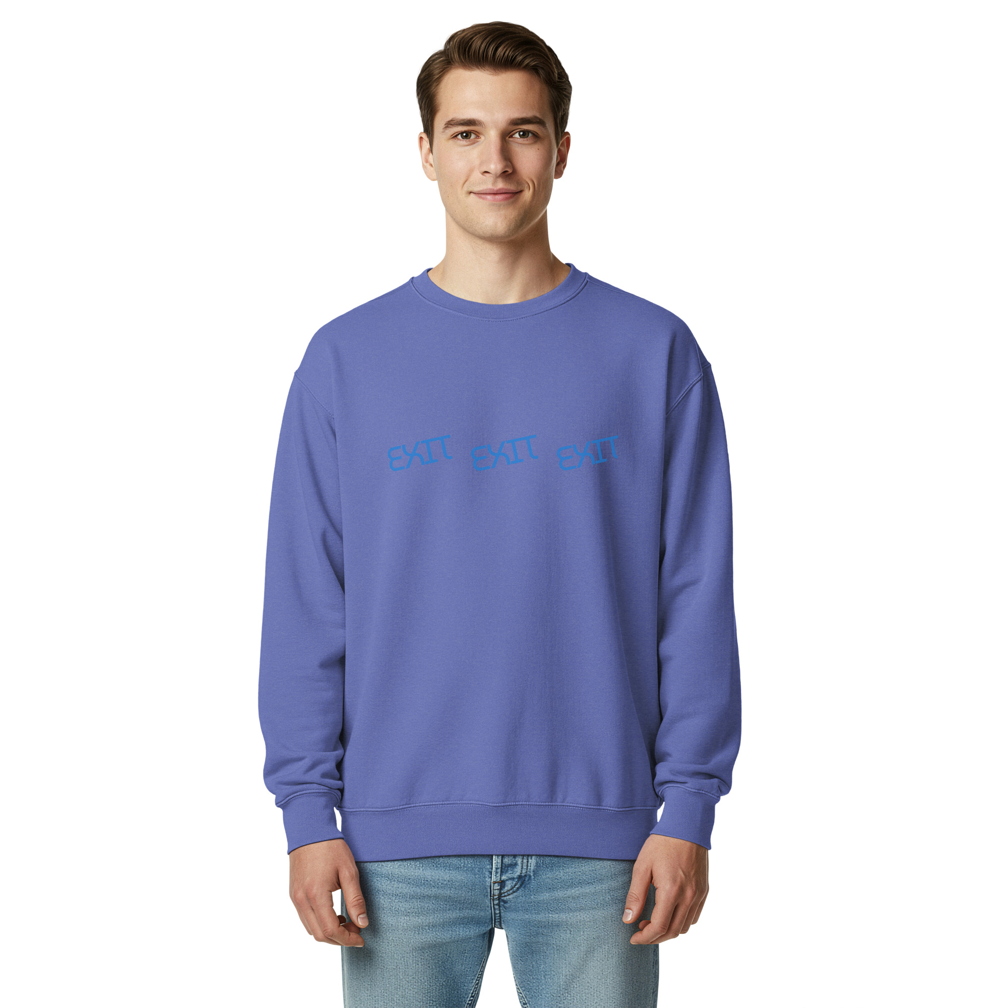 Men's Exit garment-dyed sweatshirt - Image 4