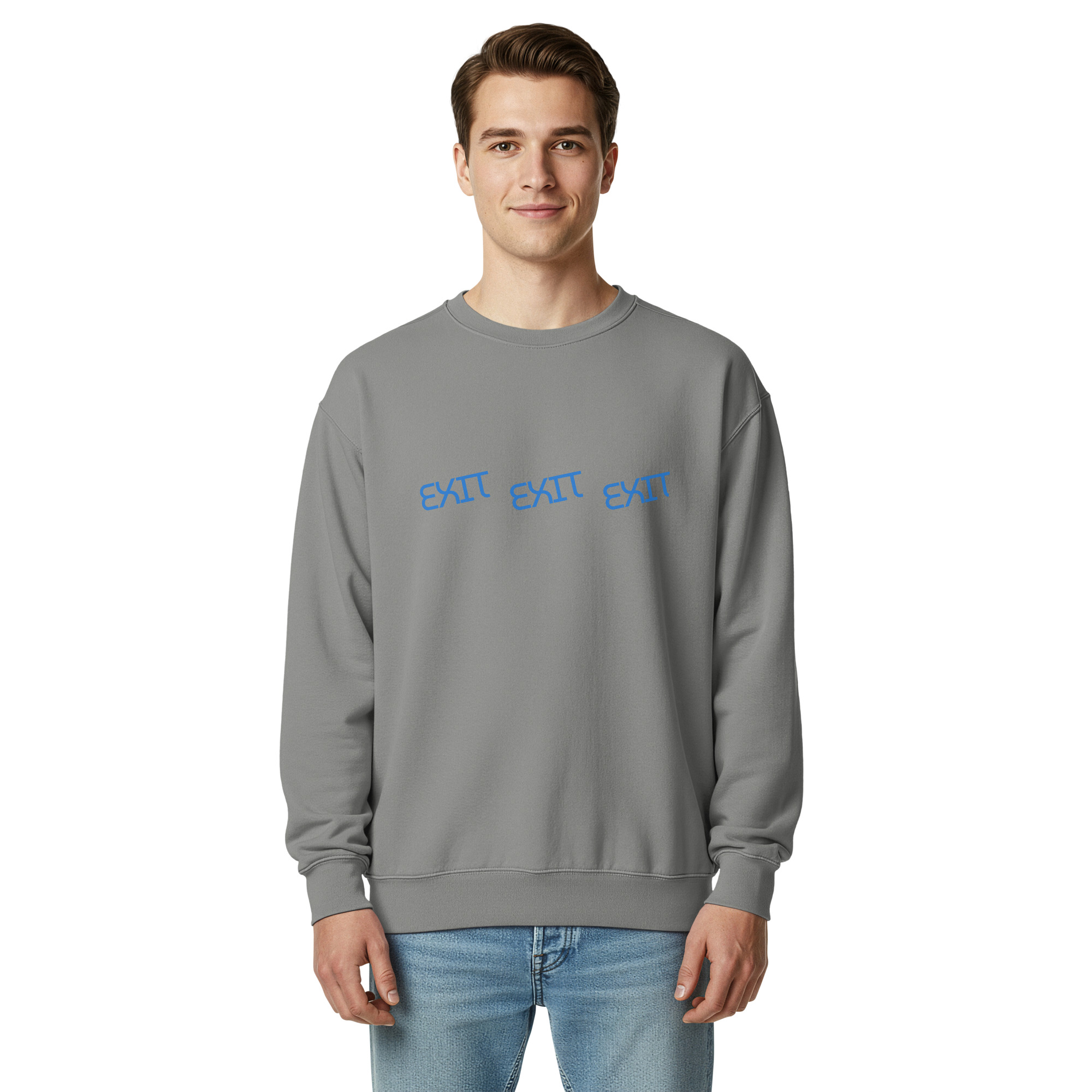 Men's Exit garment-dyed sweatshirt - Image 8