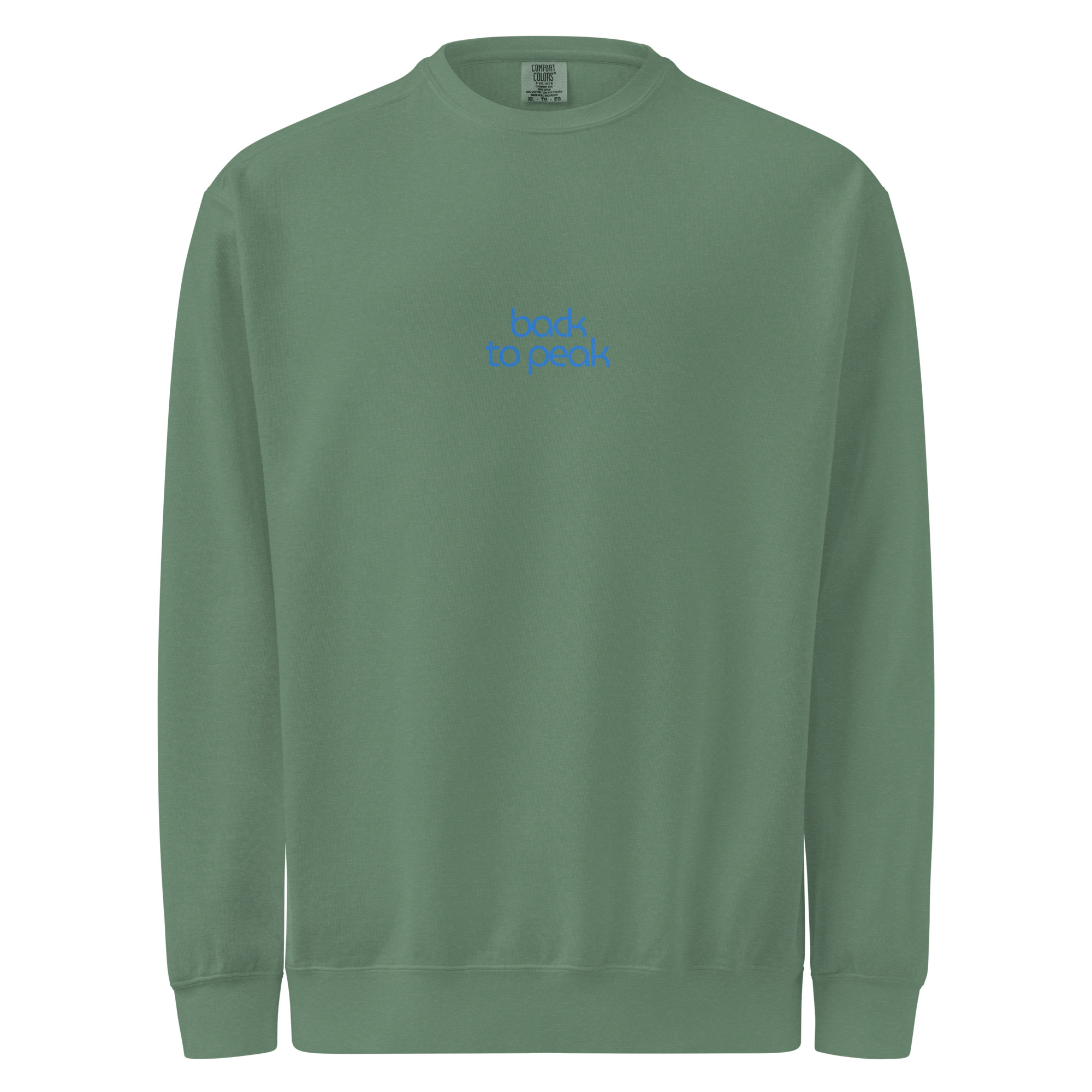 Back to peak garment-dyed sweatshirt - Image 8