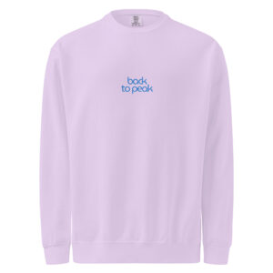 Back to peak garment-dyed sweatshirt