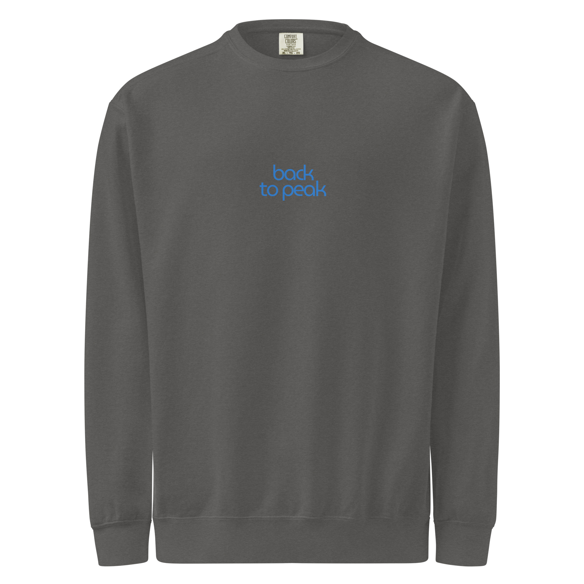 Back to peak garment-dyed sweatshirt - Image 3