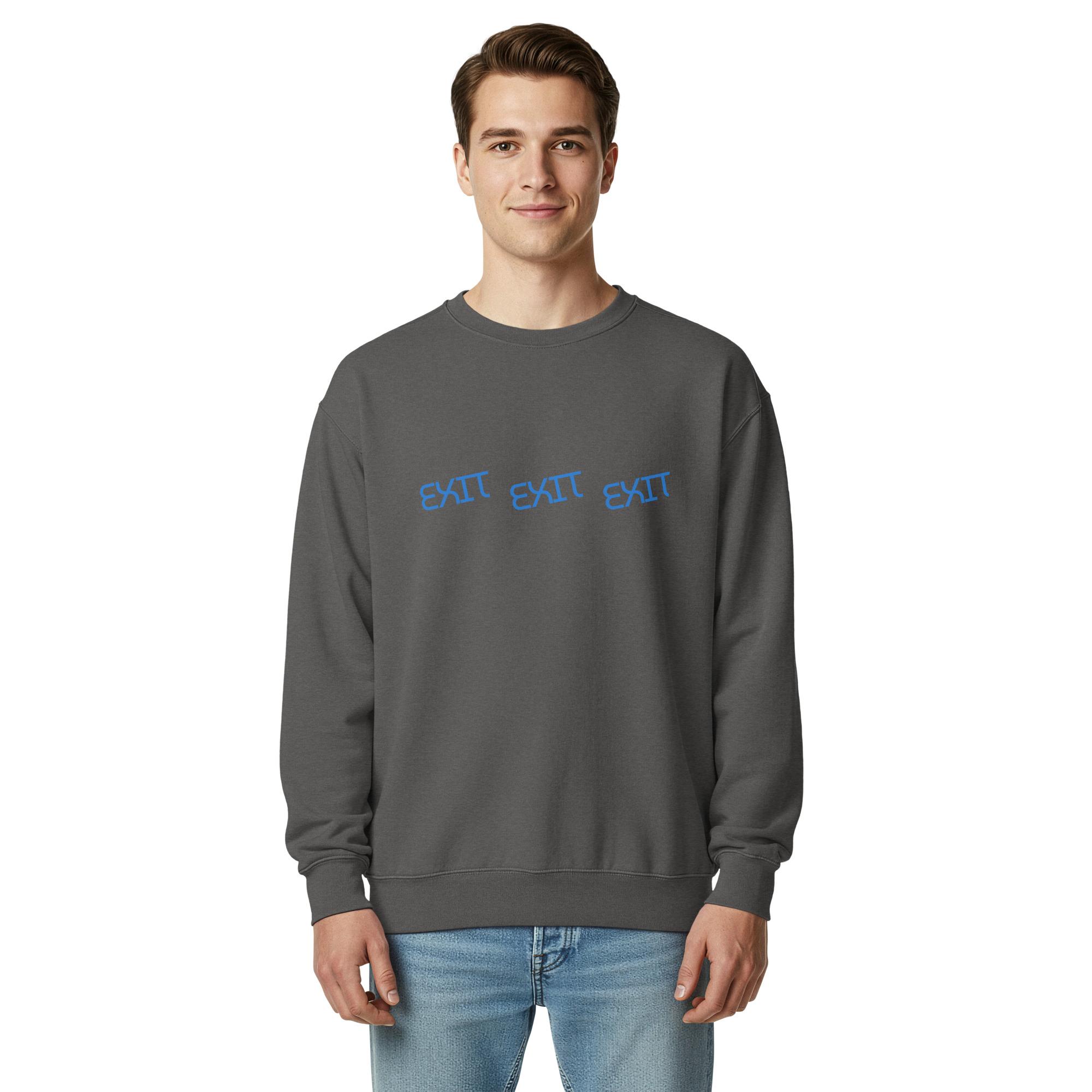 Men's Exit garment-dyed sweatshirt - Image 3