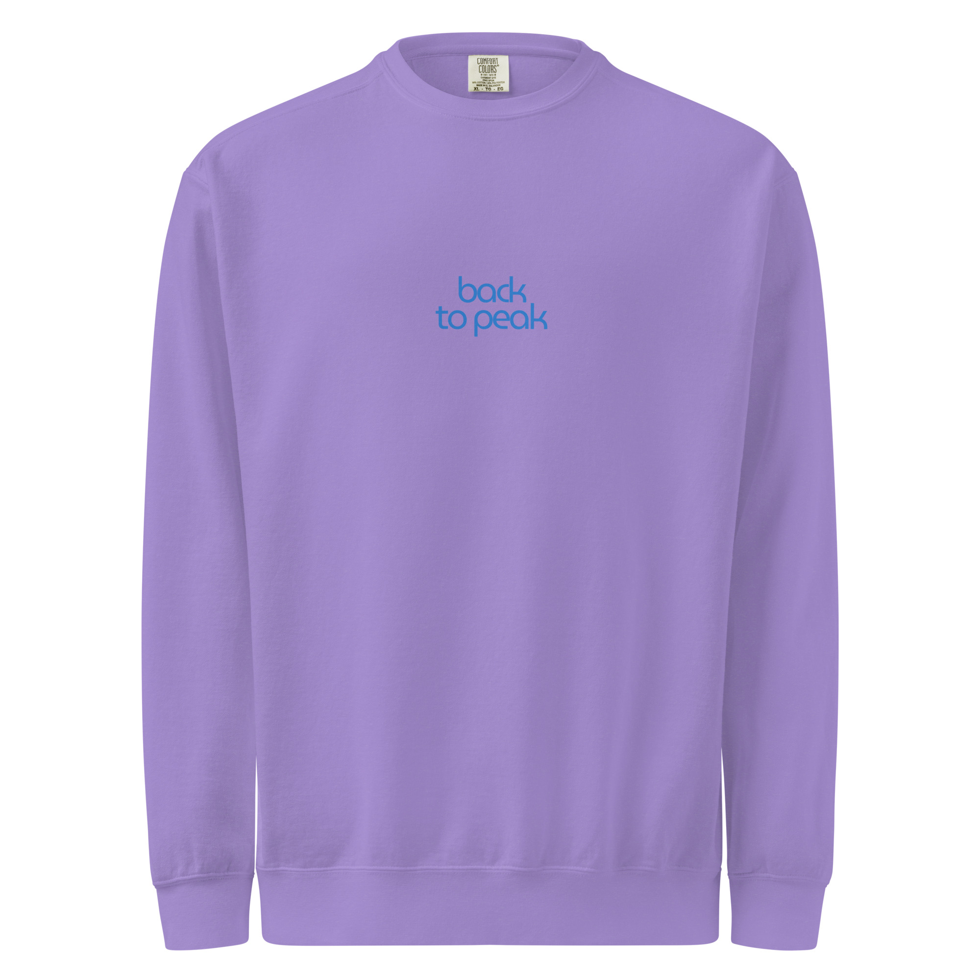 Back to peak garment-dyed sweatshirt - Image 12
