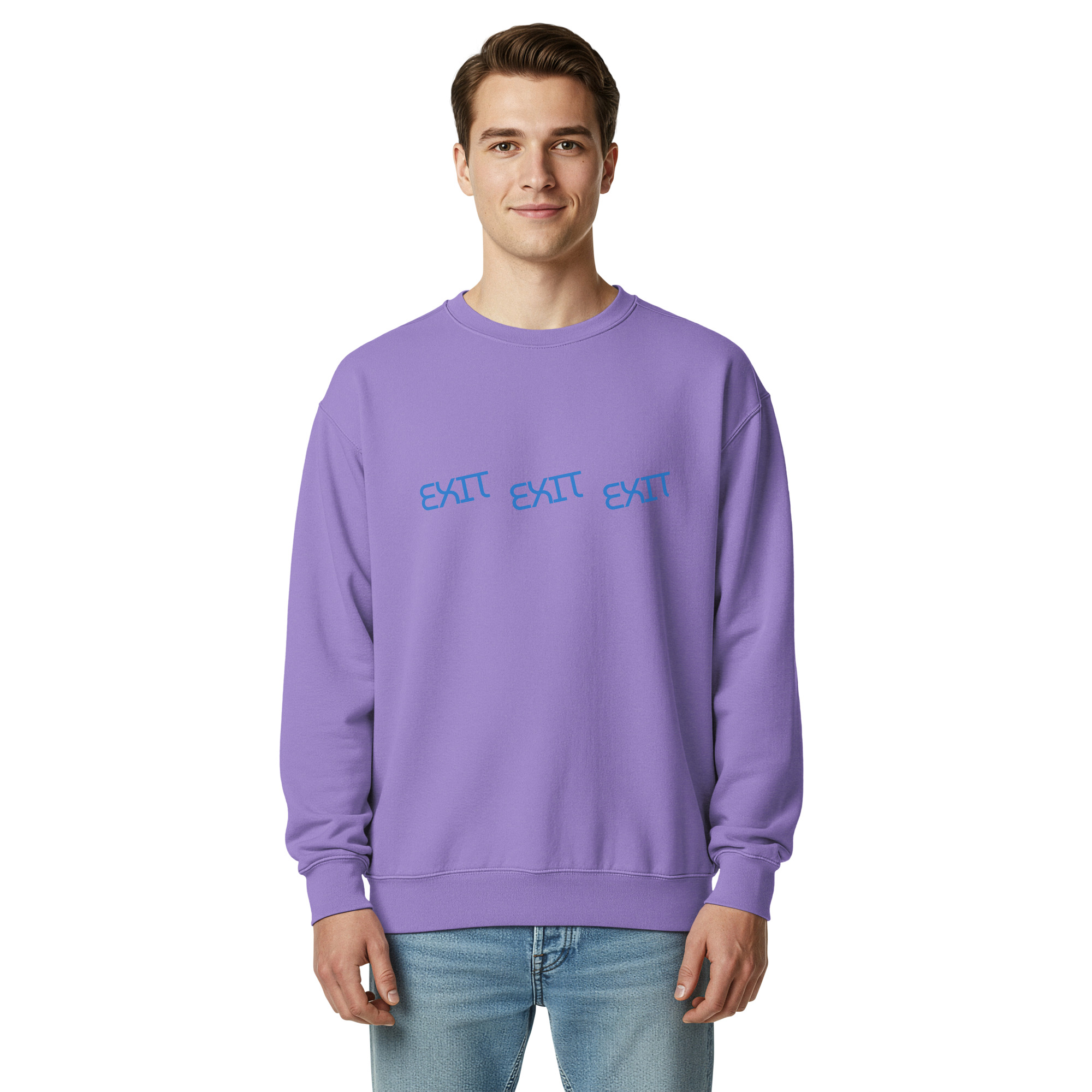 Men's Exit garment-dyed sweatshirt - Image 9