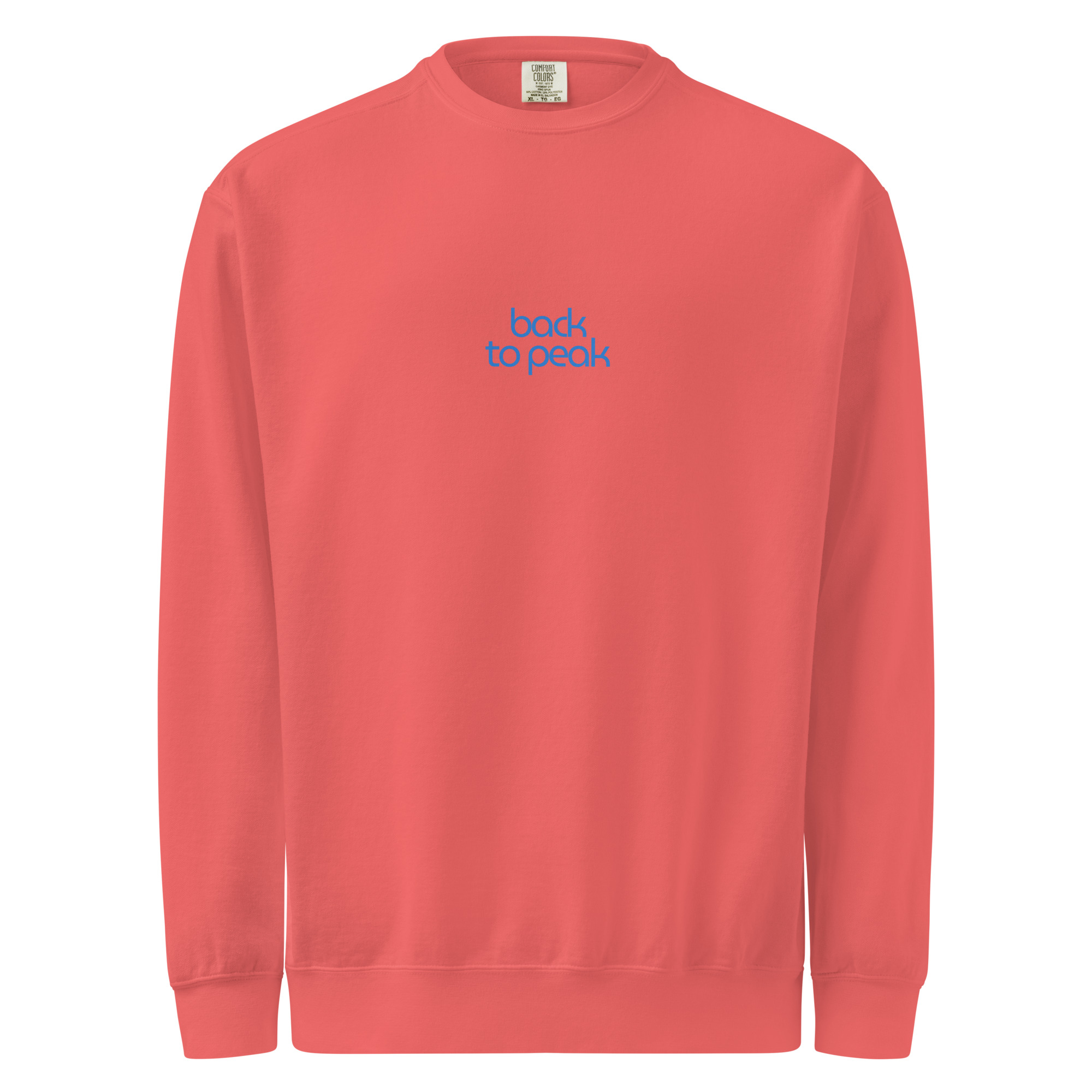 Back to peak garment-dyed sweatshirt - Image 10
