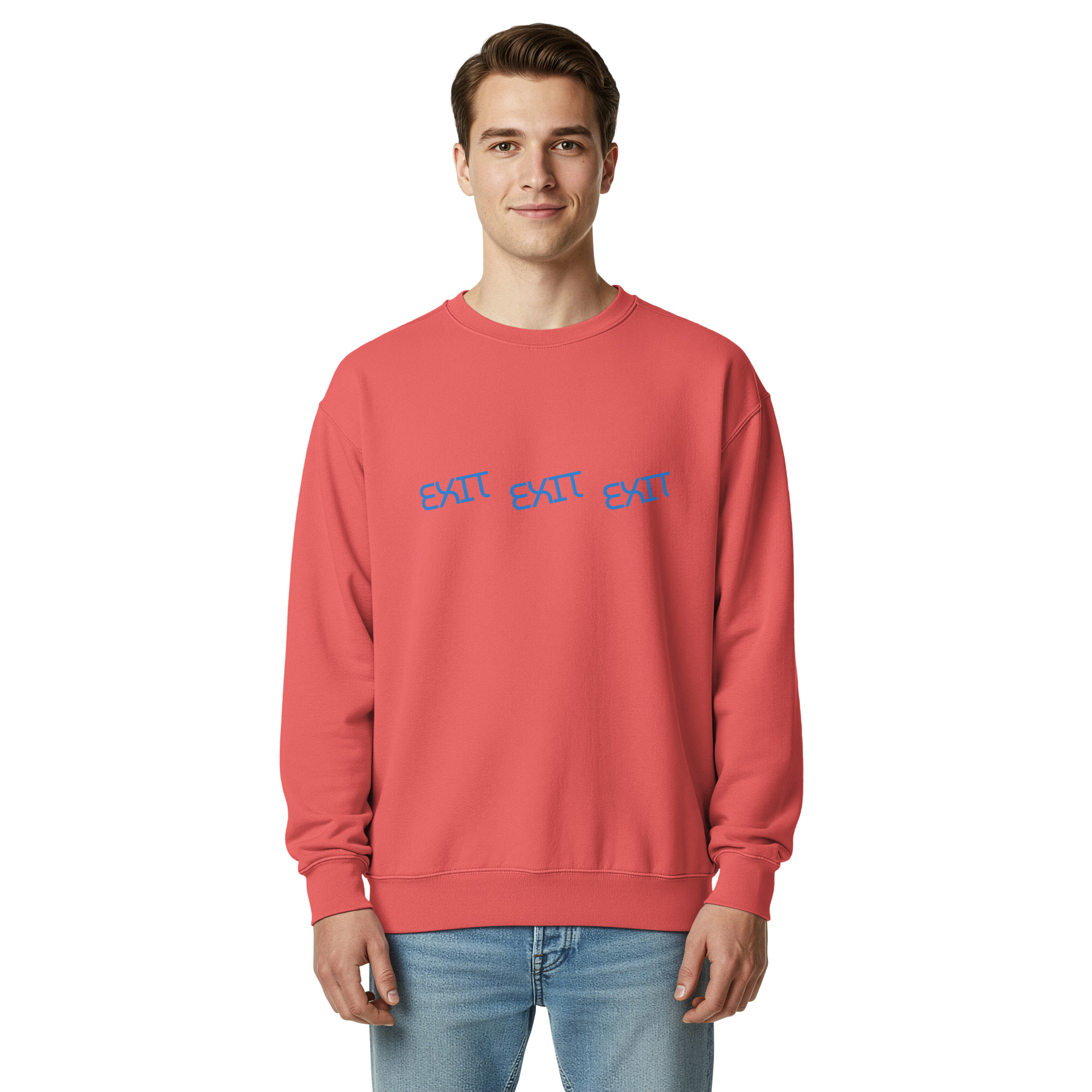 Men's Exit garment-dyed sweatshirt - Image 7