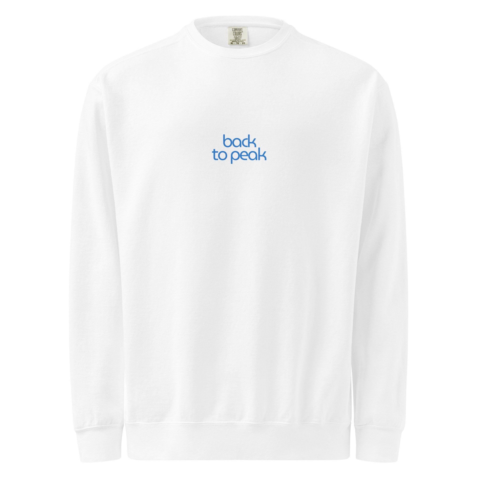 Back to peak garment-dyed sweatshirt - Image 15