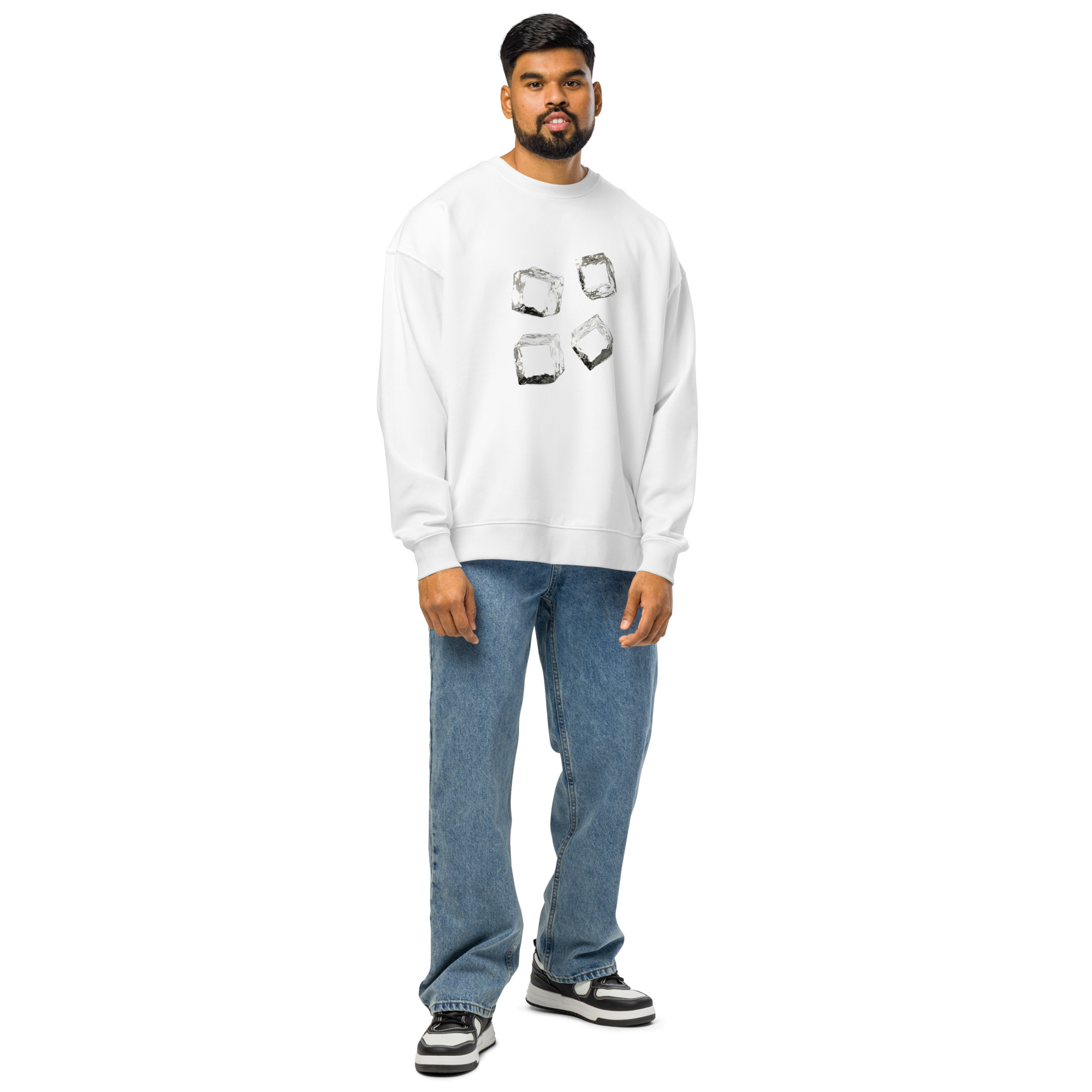 Men’s Organic Oversized Sweatshirt for Relaxed Comfort - Image 9