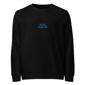 Alternative view of Back to peak organic sweatshirt