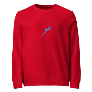 Alternative view of Cross Mark organic sweatshirt