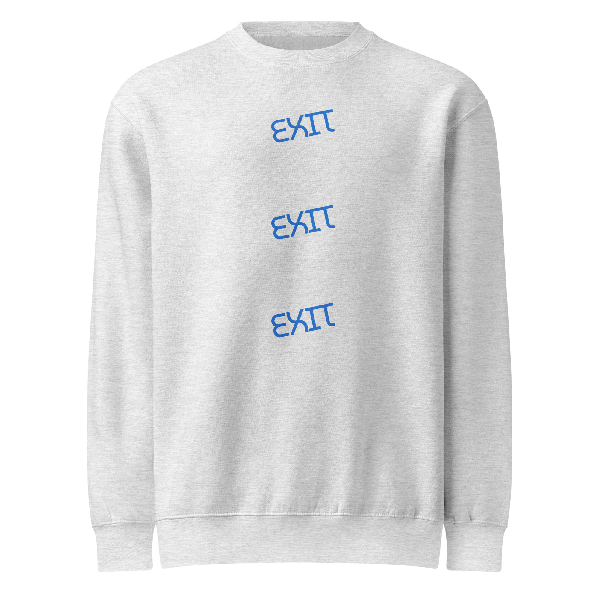 Men's Exit premium crew neck sweatshirt - Image 3