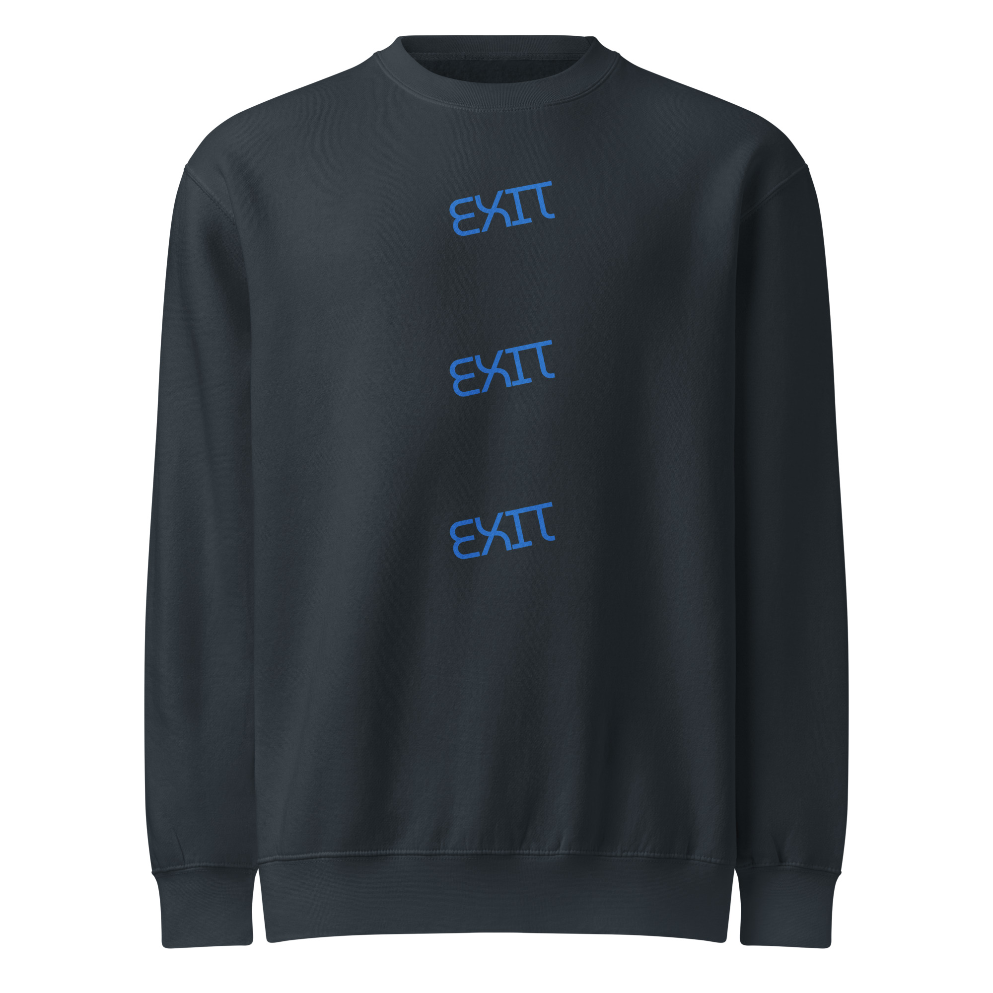 Men's Exit premium crew neck sweatshirt - Image 2