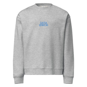 Data Error relax crew neck sweatshirt