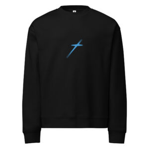 Cross Mark relax crew neck sweatshirt