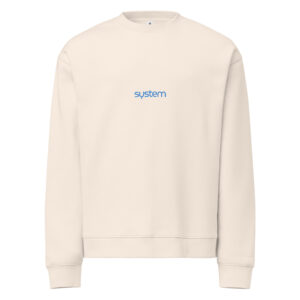 System relax crew neck sweatshirt