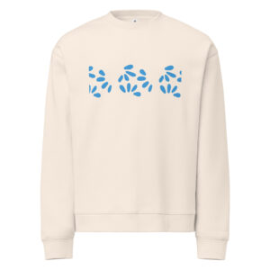 Petal Cluster relax crew neck sweatshirt