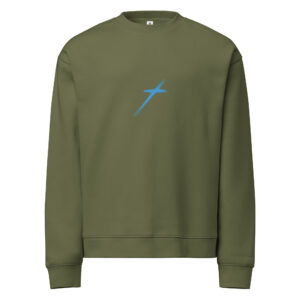 Alternative view of Cross Mark relax crew neck sweatshirt