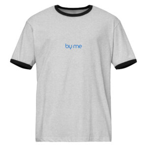 Alternative view of Retro Callout Ringer Tee – “By Me”