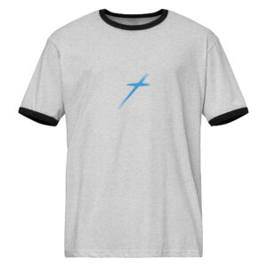 Alternative view of Retro Outline Cross Ringer Tee