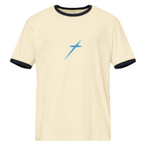 Retro Outline Cross Ringer Tee