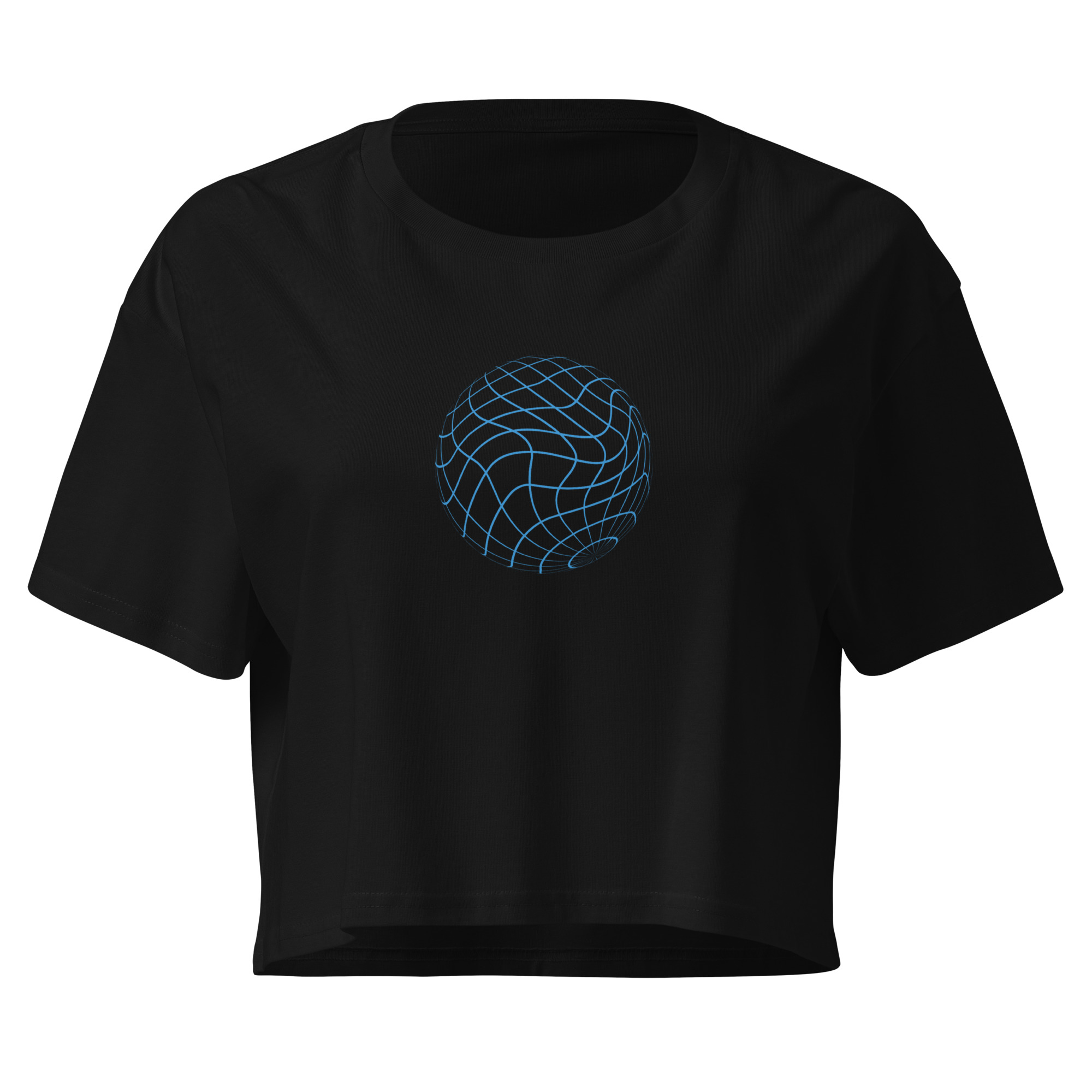 Futuristic Mesh Sphere Crop Top - Image 2