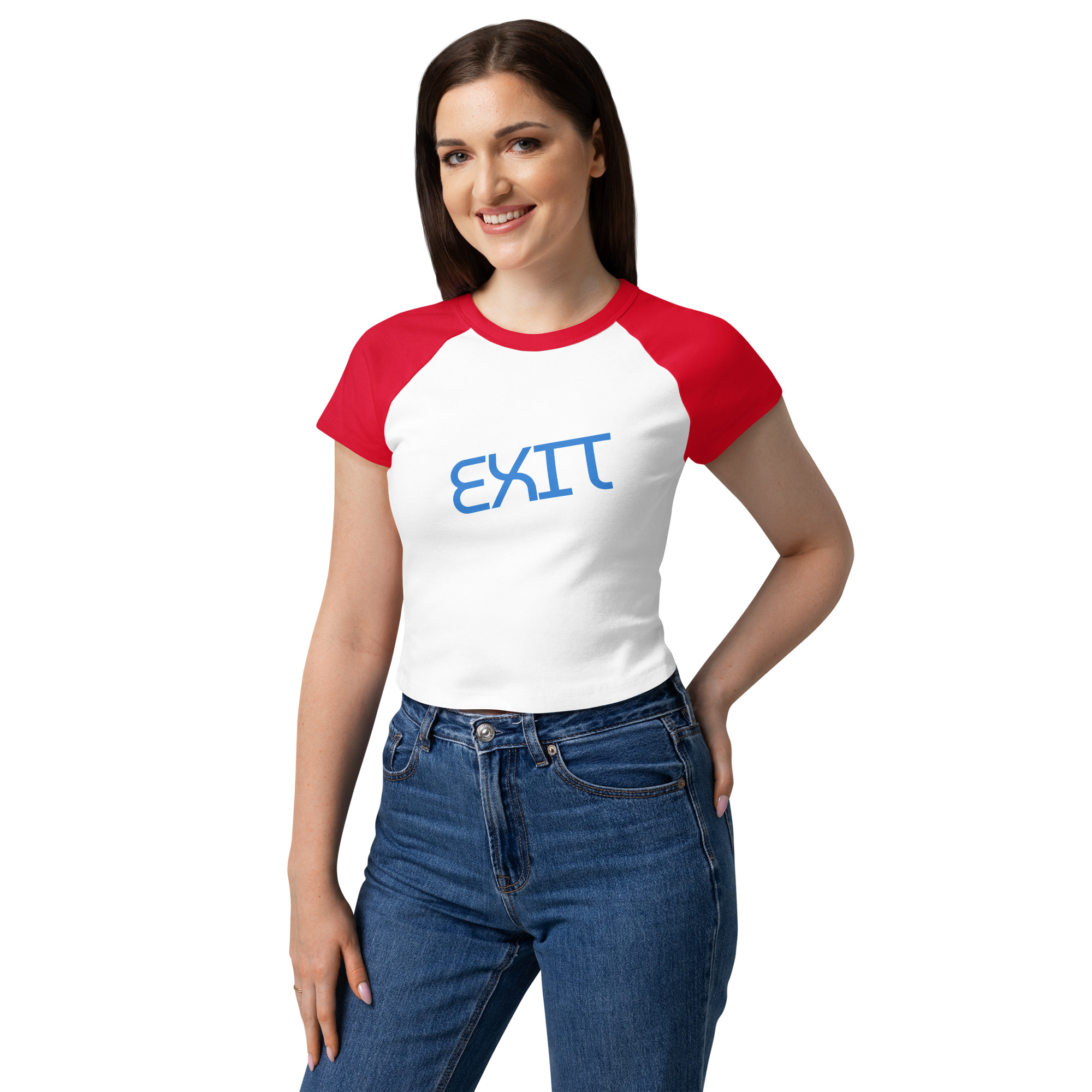 Micro Rib Raglan Baby Tee - Image 10