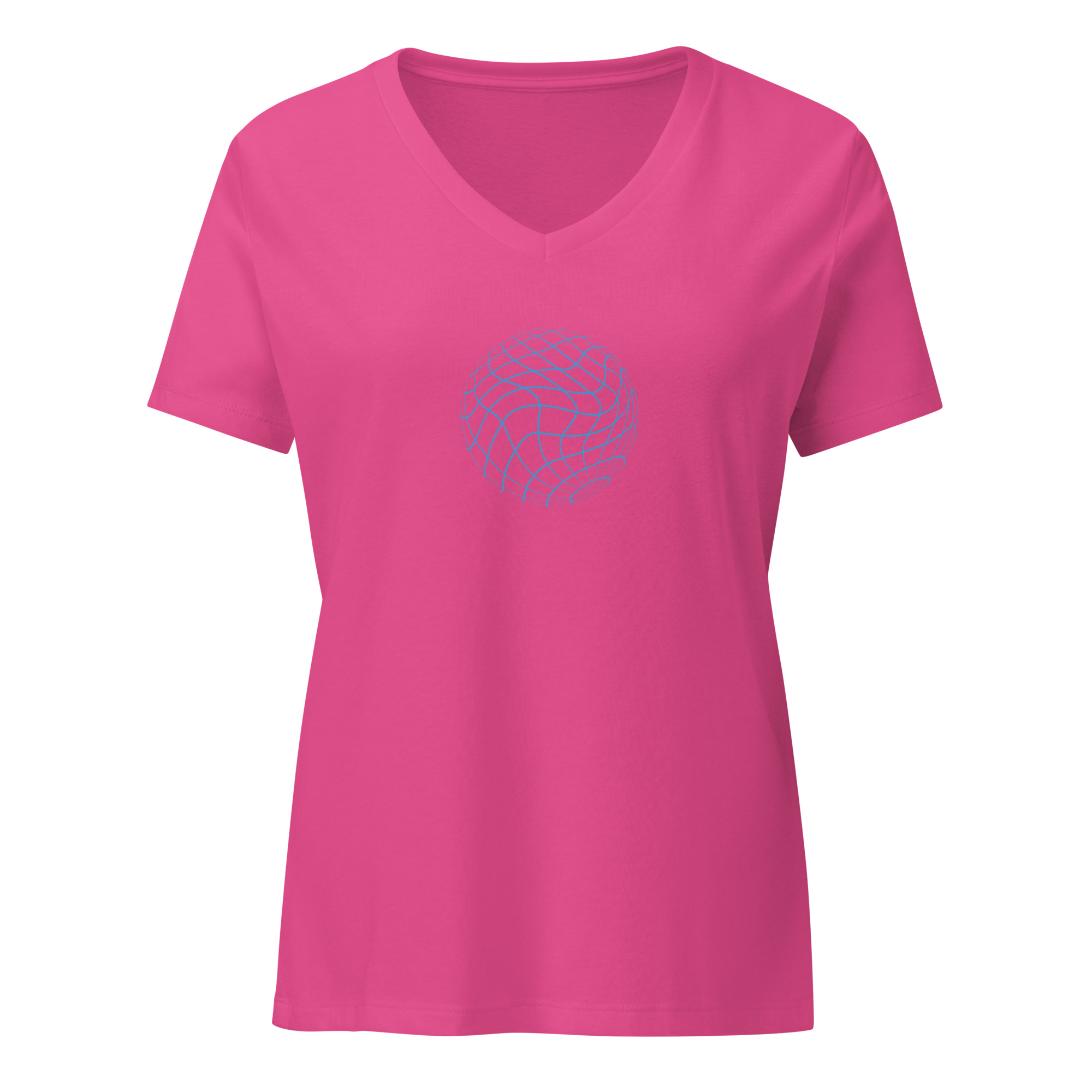 Relaxed V-Neck Digital Mesh Tee - Image 6