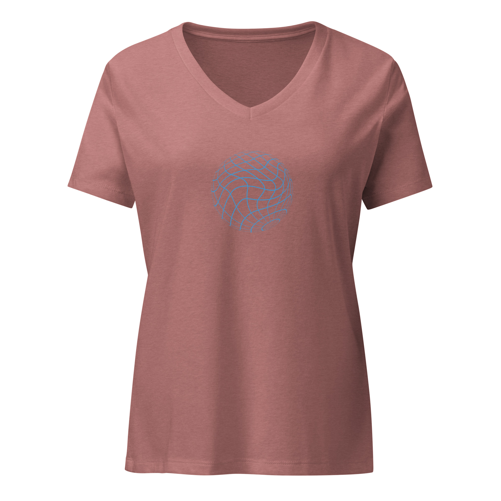 Relaxed V-Neck Digital Mesh Tee - Image 7