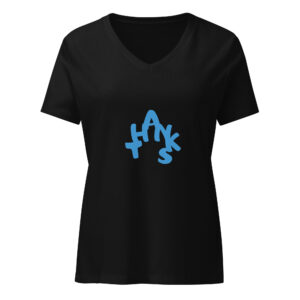 Alternative view of Relaxed V-Neck Gratitude Tee