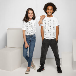 Youth Cool Cube Scatter Graphic Tee