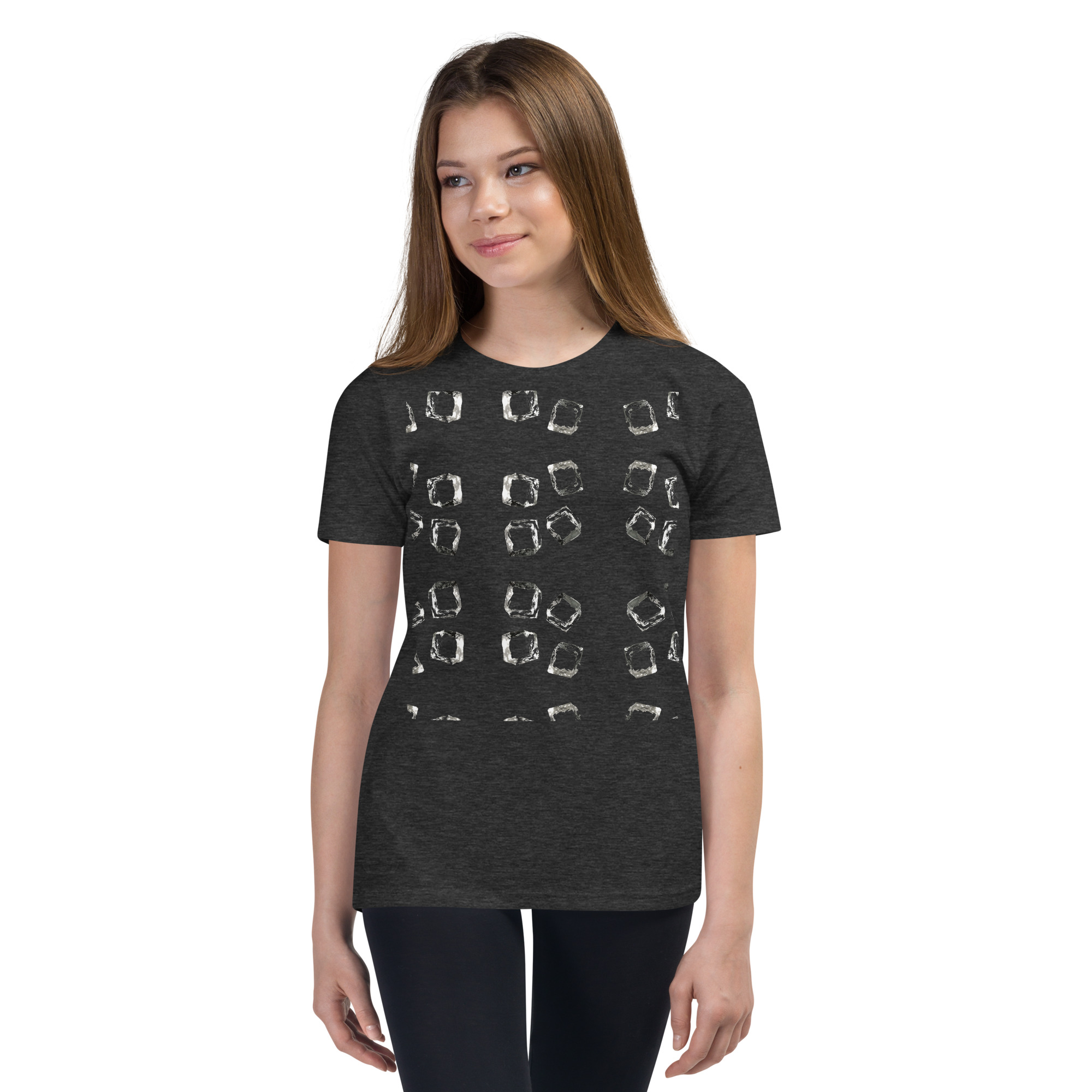 Youth Playful Cube Pattern Tee - Image 3
