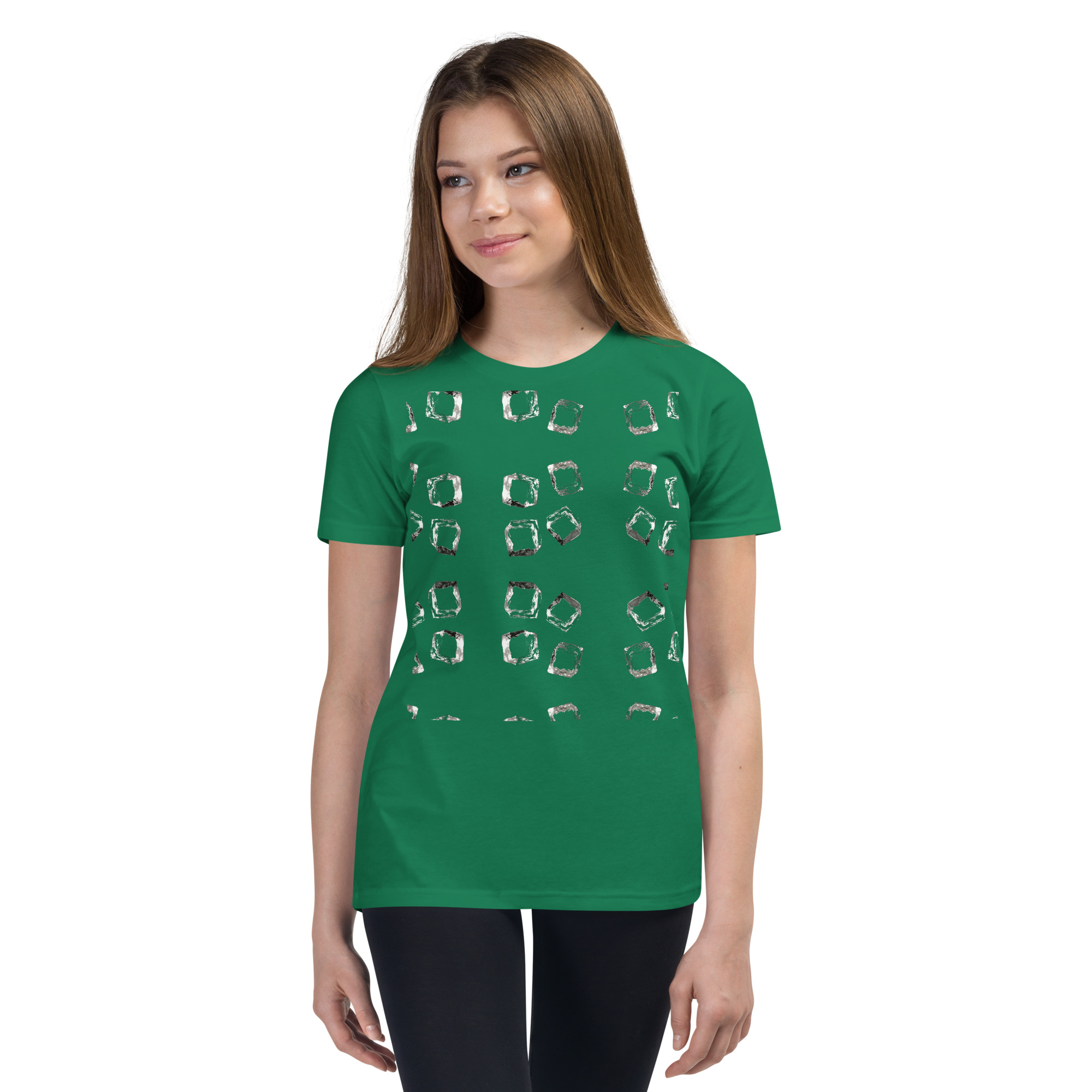 Youth Playful Cube Pattern Tee - Image 7