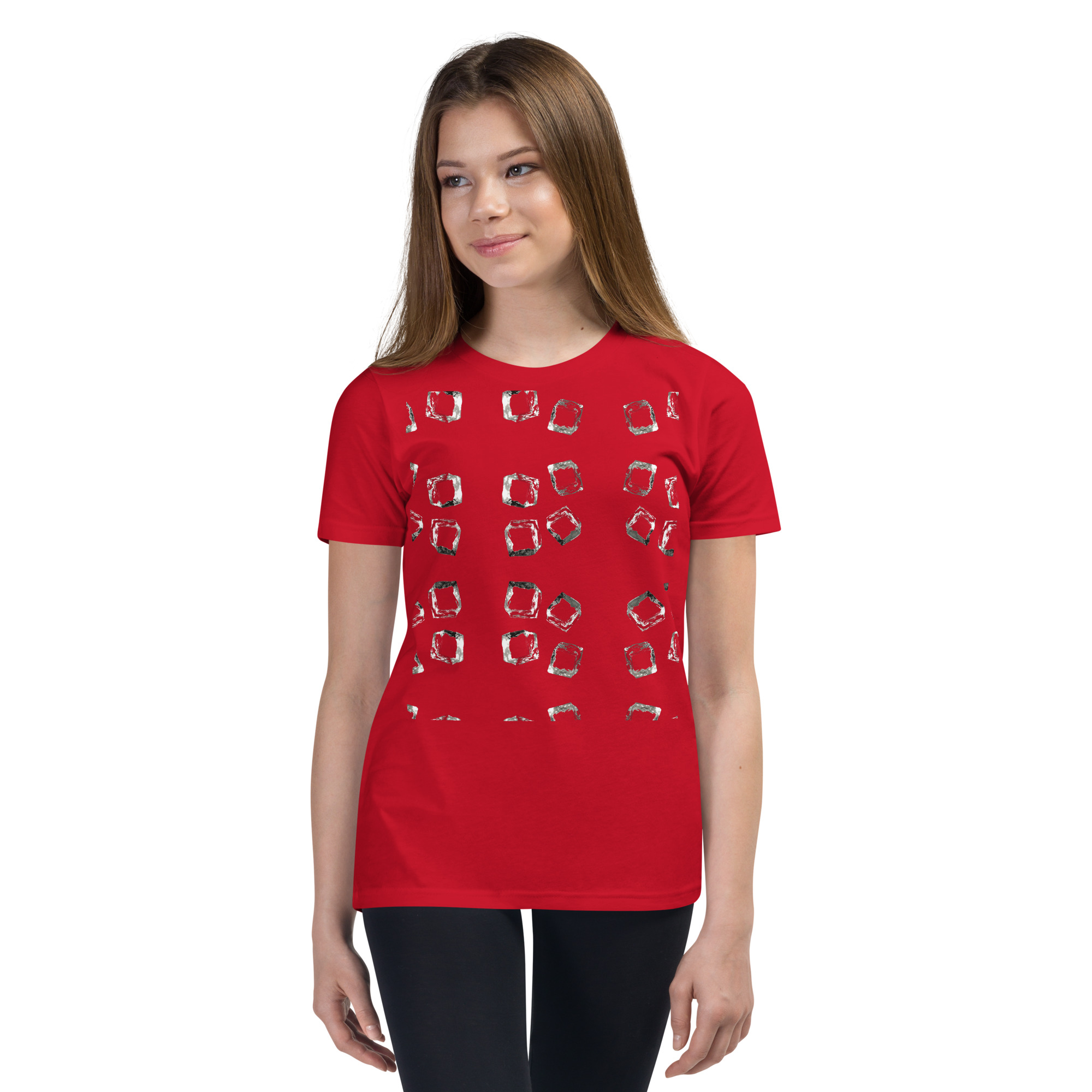 Youth Playful Cube Pattern Tee - Image 2